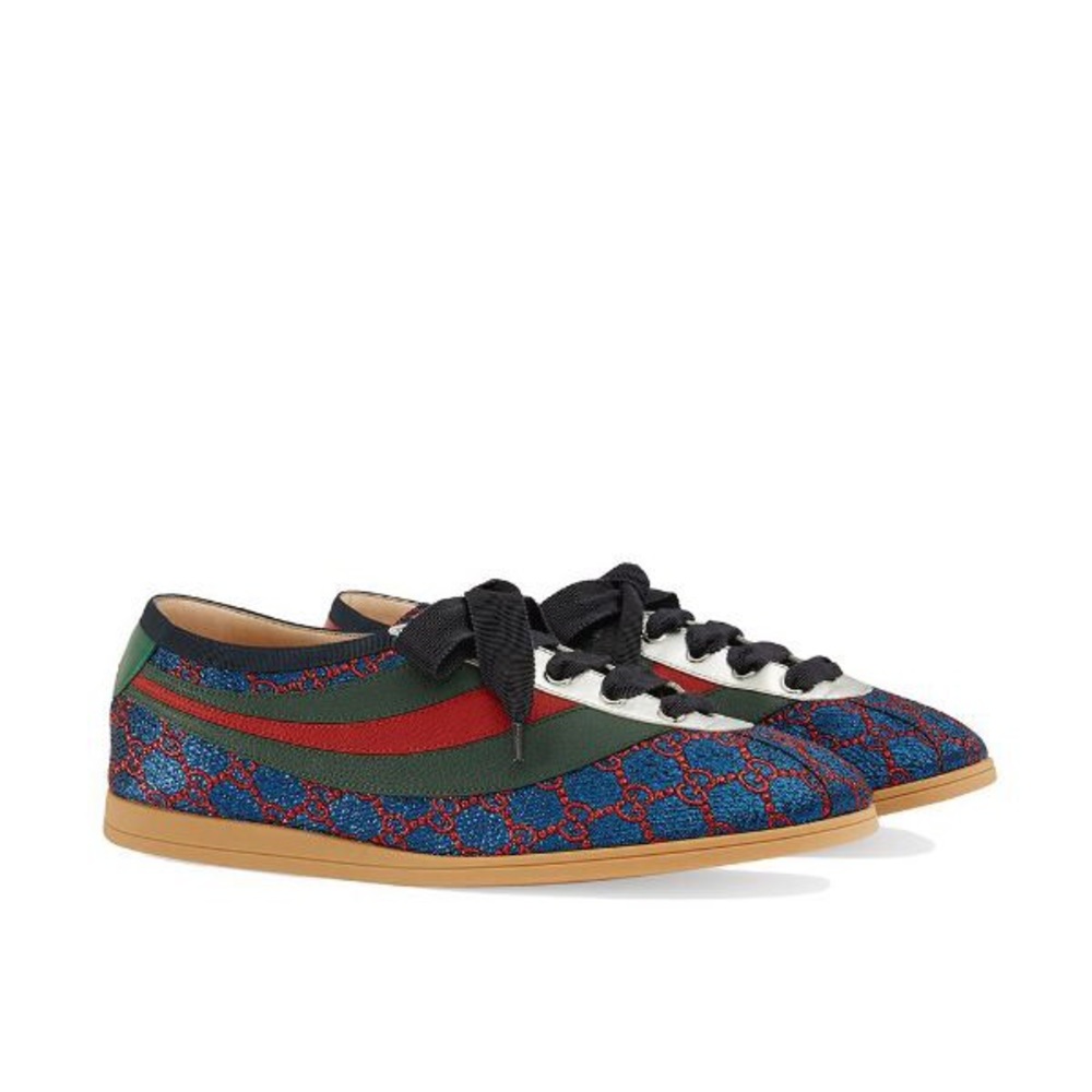 GUCCI | Falacer Lurex GG Sneaker With Web
